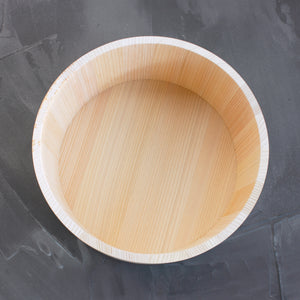 Hinoki Bucket, Hinoki Bath Bucket, Top View, Amayori