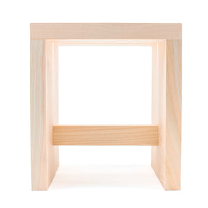 Hinoki Bath Stool, Hinoki Shower Stool, Medium, Tosaryo Bath Stool, Amayori 