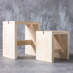 Hinoki Bath Bench, Amayori, Two Sizes